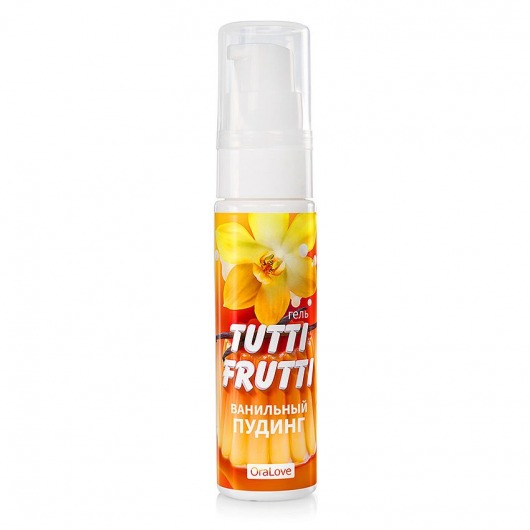 Интимный гель на водной основе Tutti-Frutti  Ванильный пудинг  - 30 гр. - Биоритм - купить с доставкой в Мытищах