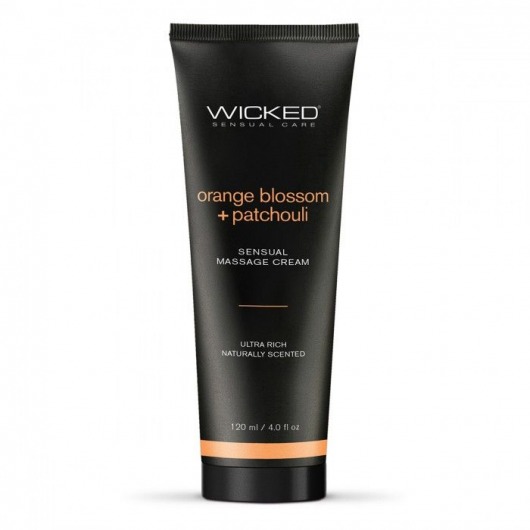Массажный легкий крем WICKED Orange Blossom plus Patchouli - 120 мл. - Wicked - купить с доставкой в Мытищах