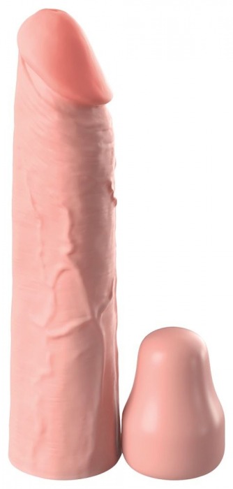 Телесная насадка-удлинитель 1 Inch Silicone X-tension - 17,8 см. - Pipedream - в Мытищах купить с доставкой