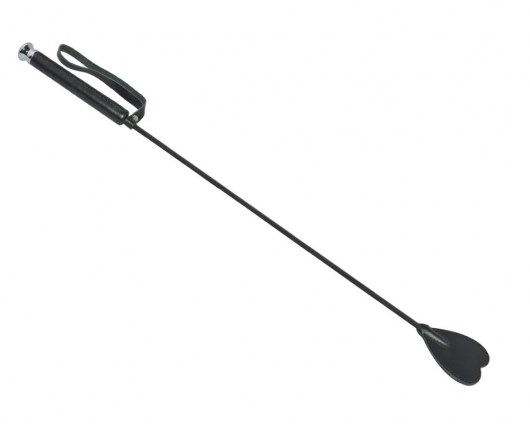 Чёрный стек с шлепком-сердечком - 70 см. - Sitabella - купить с доставкой в Мытищах