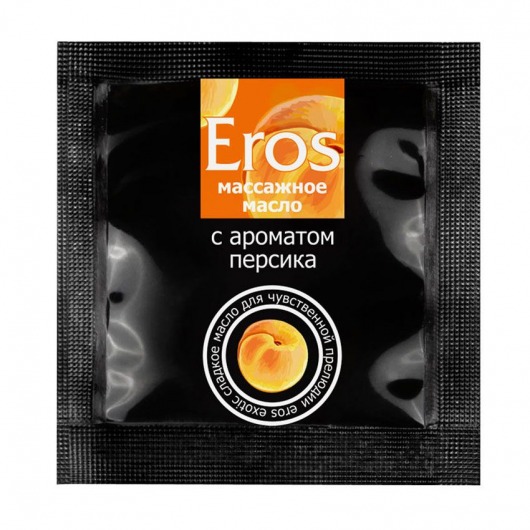 Саше массажного масла Eros exotic с ароматом персика - 4 гр. - Биоритм - купить с доставкой в Мытищах