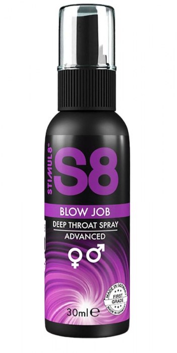 Лубрикант для орального секса S8 Deep Throat Spray - 30 мл. - Stimul8 - купить с доставкой в Мытищах