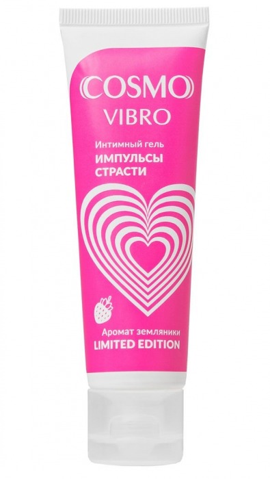 Возбуждающий гель на водно-силиконовой основе Cosmo Vibro с ароматом земляники - 50 гр. - Биоритм - купить с доставкой в Мытищах