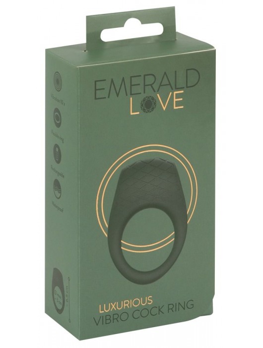 Зеленое эрекционное виброкольцо Luxurious Vibro Cock Ring - Orion - в Мытищах купить с доставкой