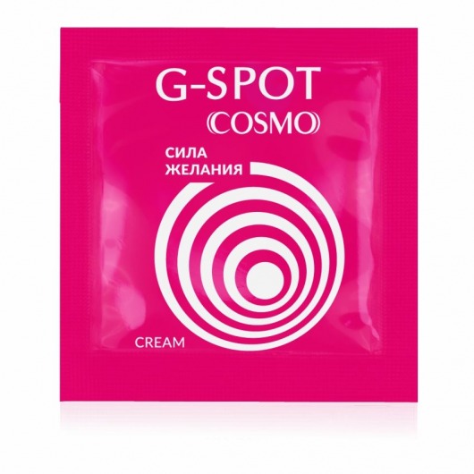Стимулирующий интимный крем для женщин Cosmo G-spot - 2 гр. - Биоритм - купить с доставкой в Мытищах
