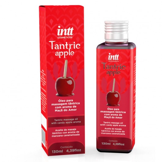 Массажное масло Tantric Apple с ароматом яблока - 130 мл. - INTT - купить с доставкой в Мытищах
