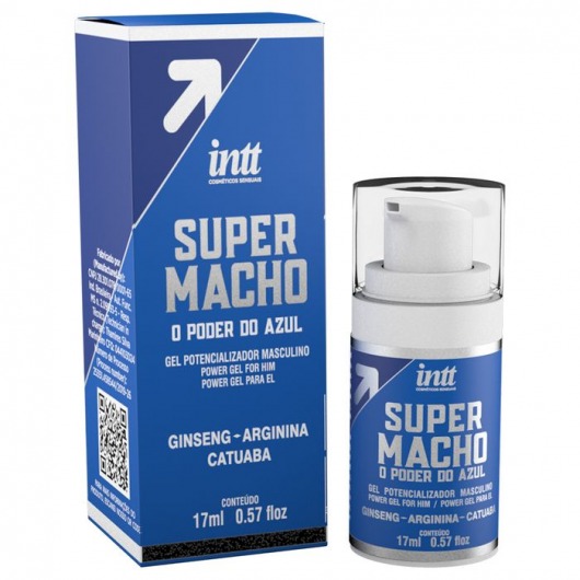 Мужской стимулирующий гель Super Macho - 17 мл. - INTT - купить с доставкой в Мытищах