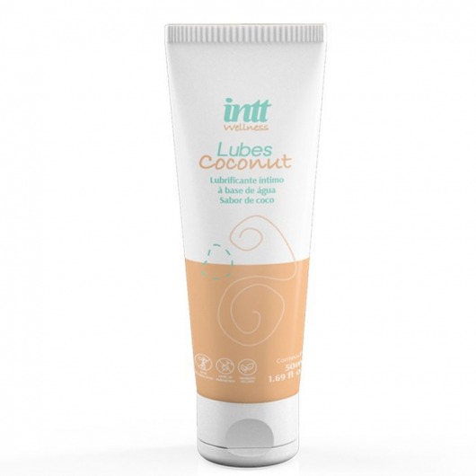 Лубрикант на водной основе Lubes Coconut с ароматом кокоса - 50 гр. - INTT - купить с доставкой в Мытищах