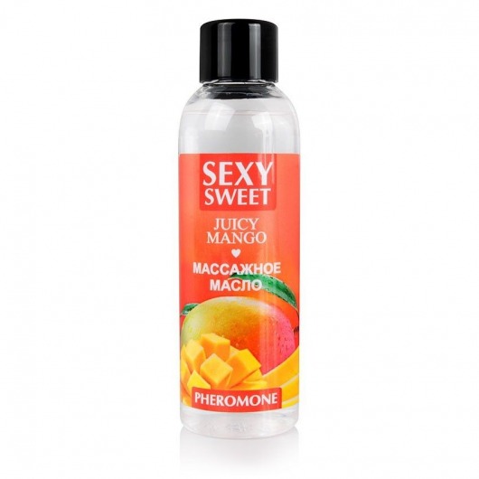 Массажное масло Sexy Sweet Juicy Mango с феромонами и ароматом манго - 75 мл. - Биоритм - купить с доставкой в Мытищах