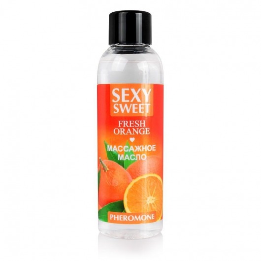 Массажное масло Sexy Sweet Fresh Orange с ароматом апельсина и феромонами - 75 мл. - Биоритм - купить с доставкой в Мытищах