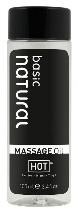 Массажное масло для тела Natural Basic - 100 мл. - HOT - купить с доставкой в Мытищах