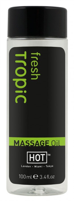 Массажное масло для тела Tropic Fresh - 100 мл. - HOT - купить с доставкой в Мытищах