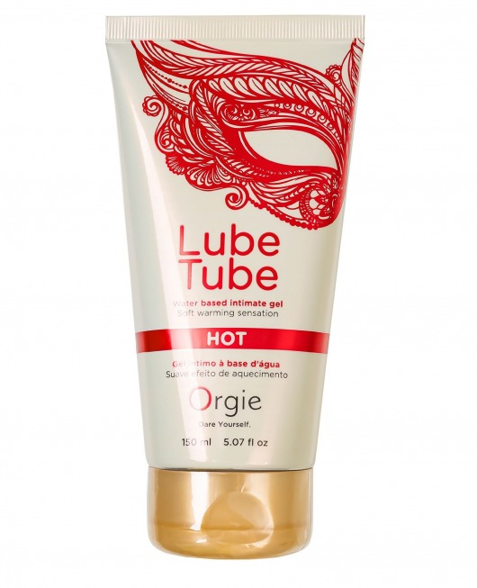 Интимный гель на водной основе Lube Tube Hot с разогревающим эффектом - 150 мл. - ORGIE - купить с доставкой в Мытищах