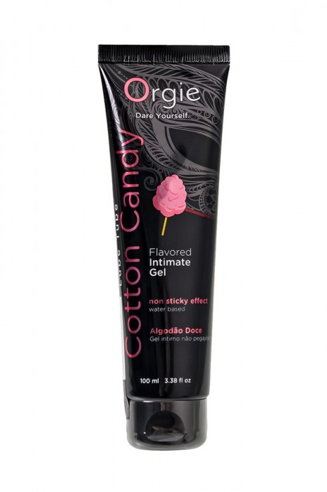 Интимный гель на водной осное Lube Tube Cotton Candy со вкусом сахарной ваты - 100 мл. - ORGIE - купить с доставкой в Мытищах
