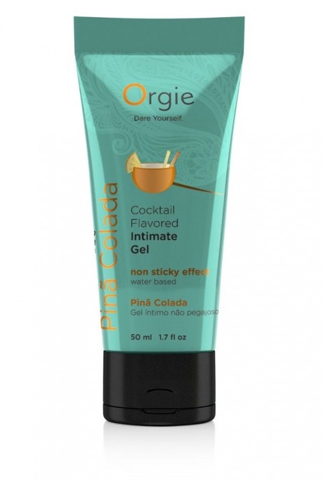 Съедобный интимный гель Orgie Lube Tube Cocktail Pina Colada - 50 мл. - ORGIE - купить с доставкой в Мытищах