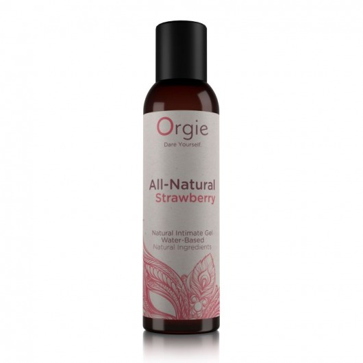 Интимный гель на водной основе All-Natural Strawberry с ароматом клубники - 150 мл. - ORGIE - купить с доставкой в Мытищах