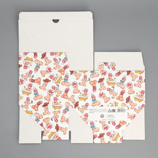 Сборная подарочная коробка «Веселые джентельмены» -  22 х 15 х 10 см. - Сима-Ленд - купить с доставкой в Мытищах