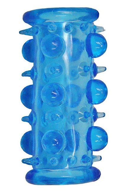 Голубая насадка с шипами и шишечками LUST CLUSTER - Dream Toys - в Мытищах купить с доставкой
