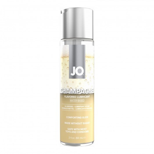 Лубрикант на водной основе JO H2O Champagne Flavored Lubricant с ароматом шампанского - 60 мл. - System JO - купить с доставкой в Мытищах