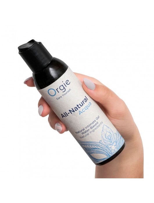 Интимный гель на водной основе Orgie All-Natural Acqua - 150 мл. - ORGIE - купить с доставкой в Мытищах