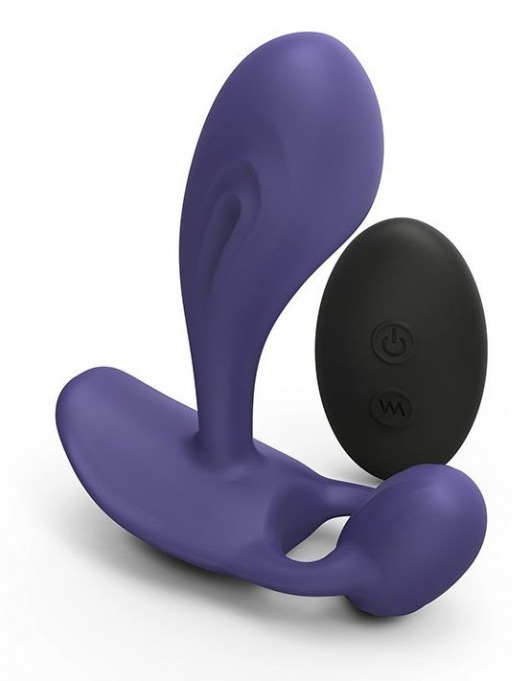 Темно-синий вибромассажер Witty P G Vibrator with Remote Control - Love to Love - в Мытищах купить с доставкой