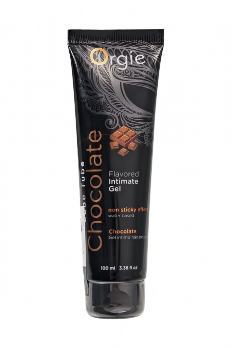 Интимный гель на водной основе Lube Tube Chocolate с шоколадным вкусом - 100 мл. - ORGIE - купить с доставкой в Мытищах