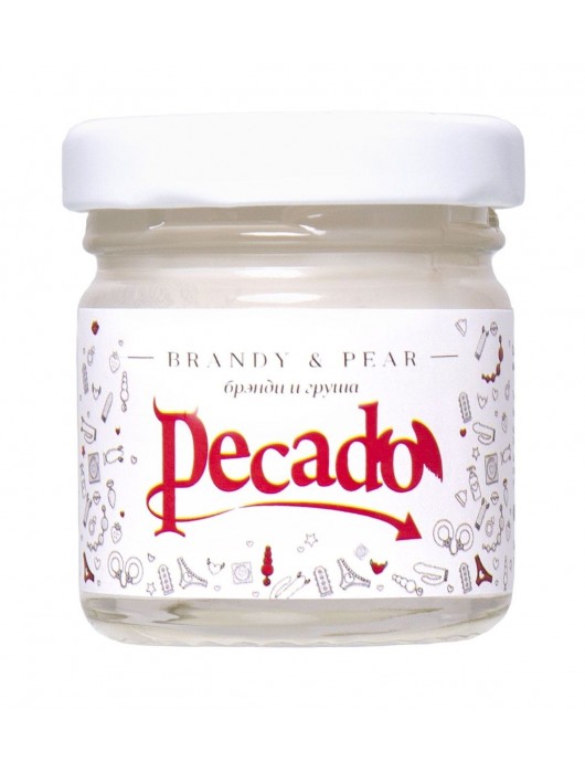 Массажная свеча Brandy   Pear - 35 мл. - Pecado - купить с доставкой в Мытищах