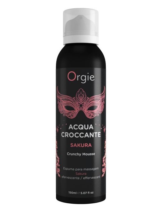 Хрустящая пенка для массажа Orgie Acqua Croccante Sakura с ароматом сакуры - 150 мл. - ORGIE - купить с доставкой в Мытищах