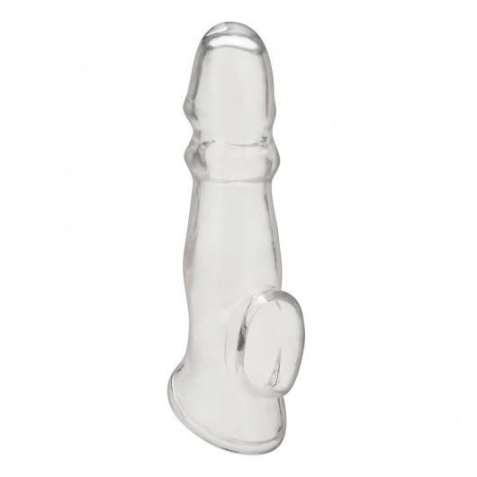 Прозрачная насадка для пениса Girthy Penis Enhancing Sleeve Extension - 17,1 см. - BlueLine - в Мытищах купить с доставкой