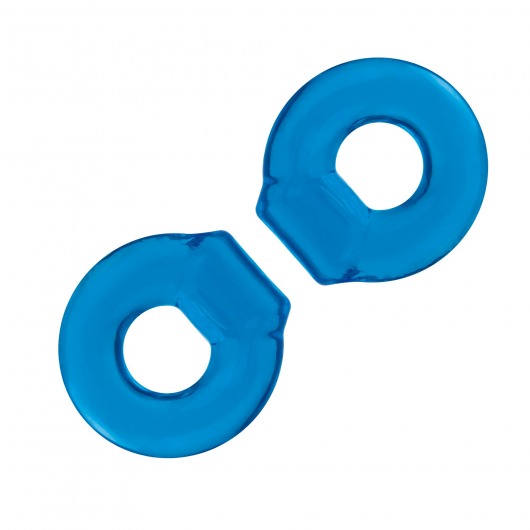 Комплект из двух колец для пениса 2-Pack Ultra-Stretch Stamina Endurance Ring - BlueLine - в Мытищах купить с доставкой