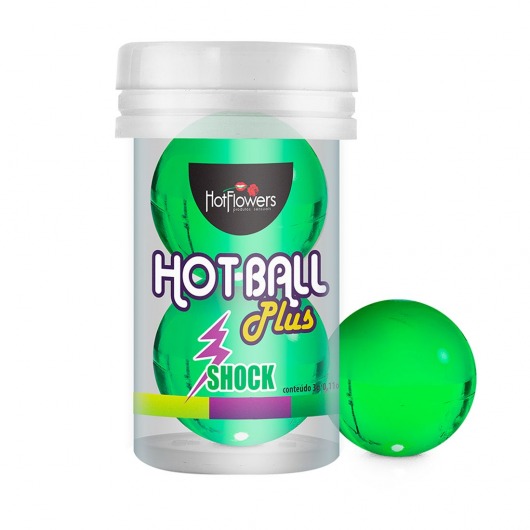 Лубрикант на силиконовой основе Hot Ball Plus с покалывающим эффектом (2 шарика по 3 гр.) - HotFlowers - купить с доставкой в Мытищах