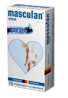 Ультратонкие презервативы Masculan Ultra Fine с обильной смазкой - 10 шт. - Masculan - купить с доставкой в Мытищах