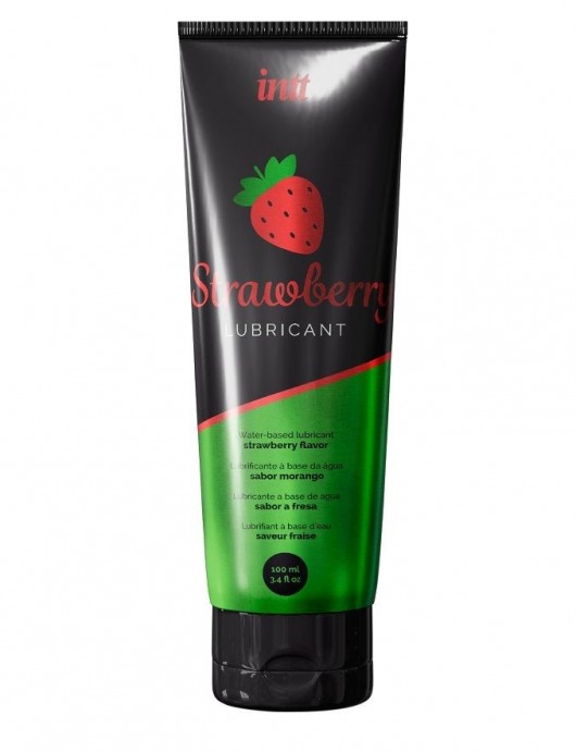 Смазка на водной основе с ароматом клубники Strawberry Lubricant - 100 мл. - INTT - купить с доставкой в Мытищах