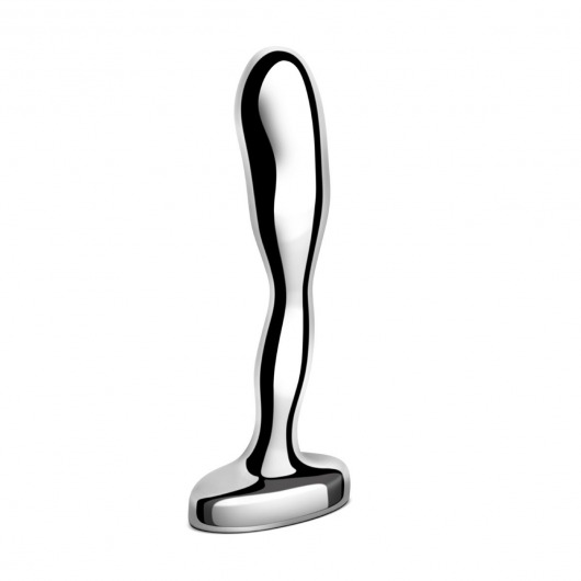 Стальной стимулятор простаты Stainless Steel Prostate Plug - 11,5 см. - b-Vibe - в Мытищах купить с доставкой