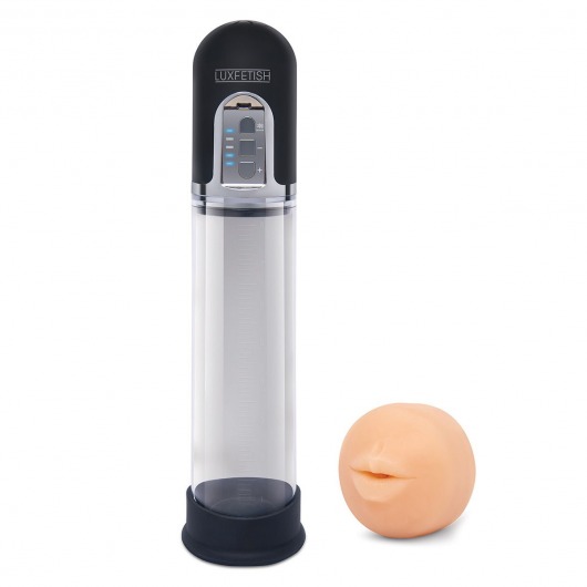 Автоматическая вакуумная помпа-мастурбатор Blowjob Auto Sucker Penis Enlarger Pump - Lux Fetish - в Мытищах купить с доставкой