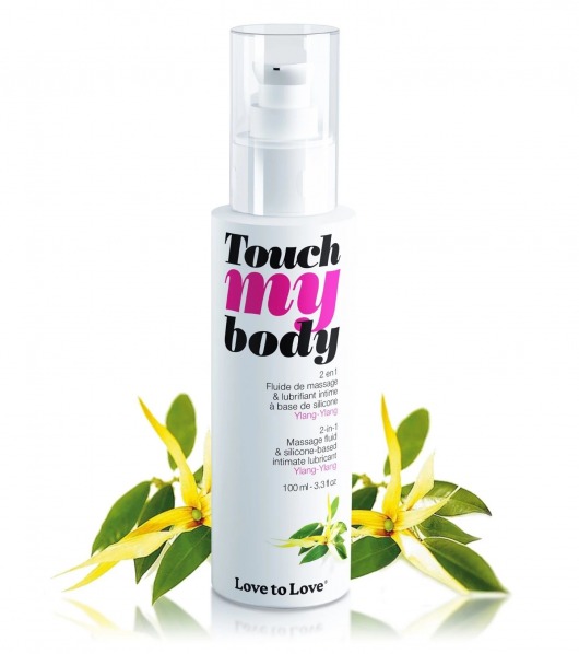 Силиконовый лубрикант 2-в-1 Touch My Body с ароматом иланг-иланга - 100 мл. - Love to Love - купить с доставкой в Мытищах