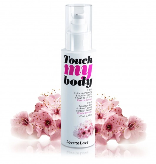 Силиконовый лубрикант 2-в-1 Touch My Body с ароматом вишнёвого цвета - 100 мл. - Love to Love - купить с доставкой в Мытищах