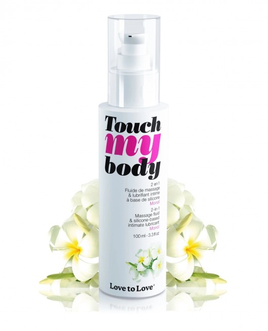 Силиконовый лубрикант 2-в-1 Touch My Body с ароматом моной - 100 мл. - Love to Love - купить с доставкой в Мытищах