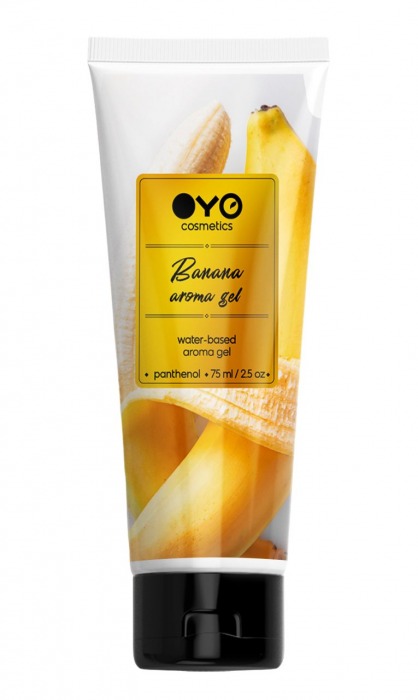 Лубрикант на водной основе OYO Aroma Gel Banana с ароматом банана - 75 мл. - OYO - купить с доставкой в Мытищах