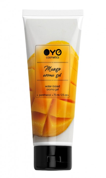 Лубрикант на водной основе OYO Aroma Gel Mango с ароматом манго - 75 мл. - OYO - купить с доставкой в Мытищах