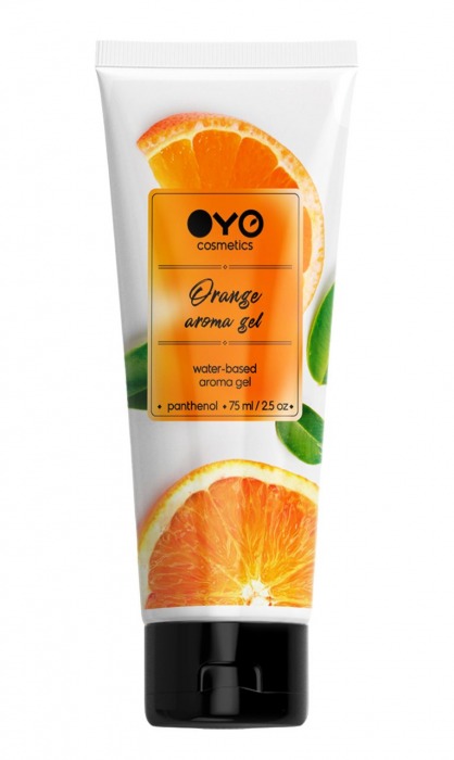 Лубрикант на водной основе OYO Aroma Gel Orange с ароматом апельсина - 75 мл. - OYO - купить с доставкой в Мытищах