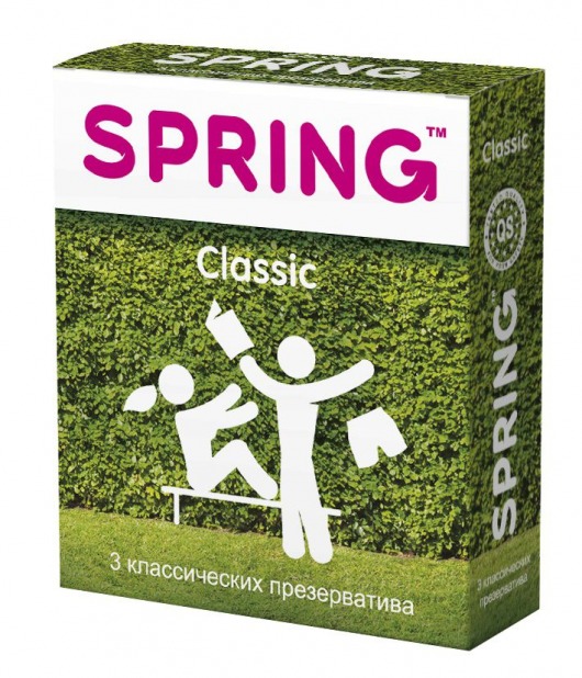 Классические презервативы SPRING CLASSIC - 3 шт. - SPRING - купить с доставкой в Мытищах