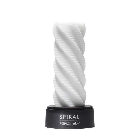 Белый 3D мастурбатор SPIRAL - Tenga - в Мытищах купить с доставкой