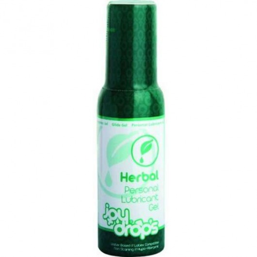 Смазка на водной основе JoyDrops Herbal - 100 мл. - JoyDrops - купить с доставкой в Мытищах
