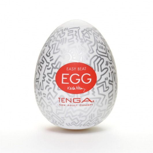 Мастурбатор-яйцо Keith Haring EGG PARTY - Tenga - в Мытищах купить с доставкой