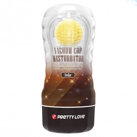 Прозрачный текстурированный мастурбатор Vacuum Cup Masturbator Stellar - Baile - в Мытищах купить с доставкой