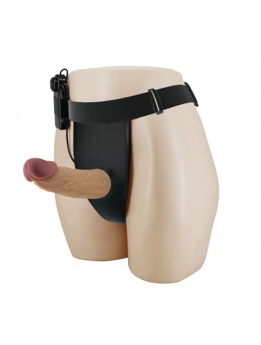 Полый вибрострапон на регулируемых трусиках Draven - 17,5 см. - Baile - купить с доставкой в Мытищах