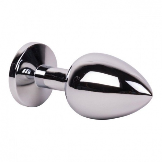 Большой стальной плаг с розовым кристаллом Pink Bubble Gum - 9,5 см. - Erotic Fantasy - купить с доставкой в Мытищах