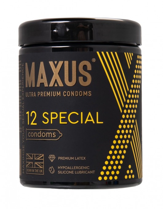 Презервативы с точками и рёбрами MAXUS Special - 12 шт. - Maxus - купить с доставкой в Мытищах