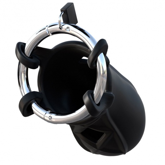 Черный замок верности Extreme Silicone Cock Blocker - Pipedream - купить с доставкой в Мытищах